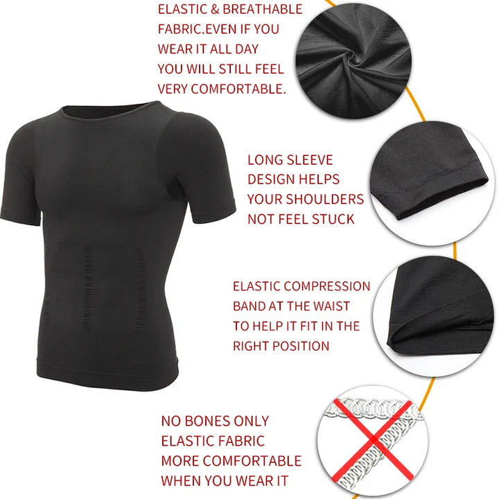 Slim Fit Men’s Waist Trainer – Shaping & Posture Support Vest