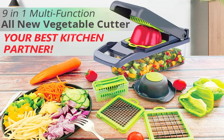 Multifunctional Vegetable Chopper & Slicer – Manual Kitchen Cutter