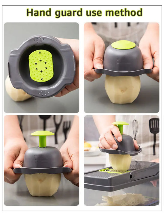 Multifunctional Vegetable Chopper & Slicer – Manual Kitchen Cutter