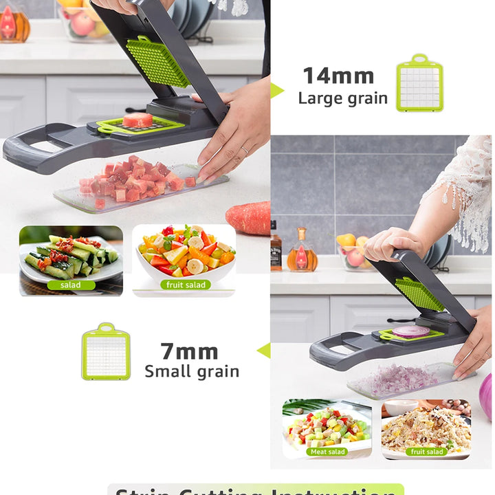 Multifunctional Vegetable Chopper & Slicer – Manual Kitchen Cutter