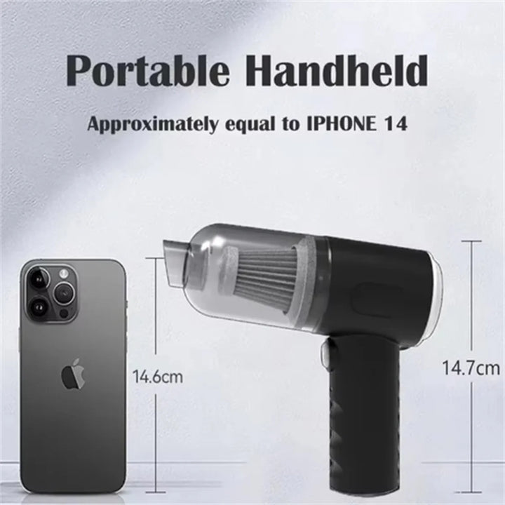 9000Pa Wireless Car Vacuum Cleaner USB Charging 1200mAh Portable Cleaning Appliance Mini Wet and Dry Vacuum Cleaner Household