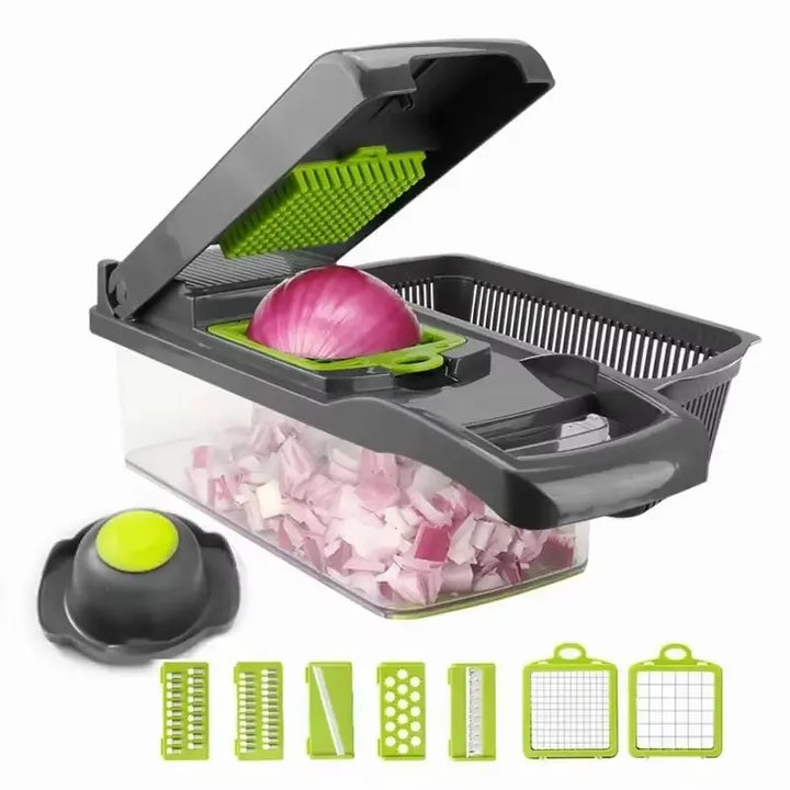 Multifunctional Vegetable Chopper & Slicer – Manual Kitchen Cutter