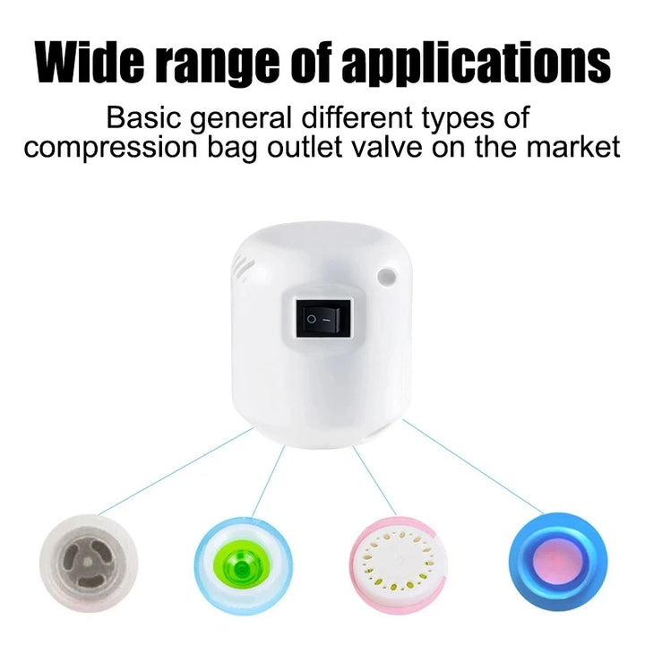 Vacuum compression bag electric pump suction pump Mini Vacuum Sealer Machine Space Saver for Clothes Food Organizer