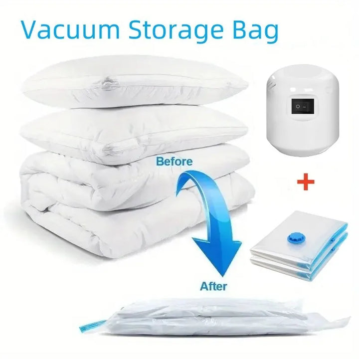 Vacuum compression bag electric pump suction pump Mini Vacuum Sealer Machine Space Saver for Clothes Food Organizer
