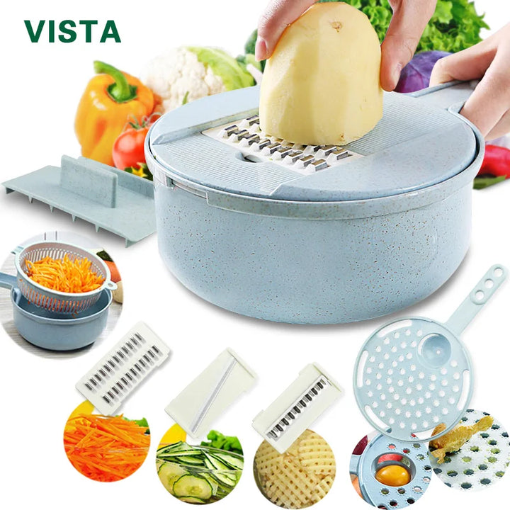 Multifunctional Vegetable Chopper & Slicer – Manual Kitchen Cutter