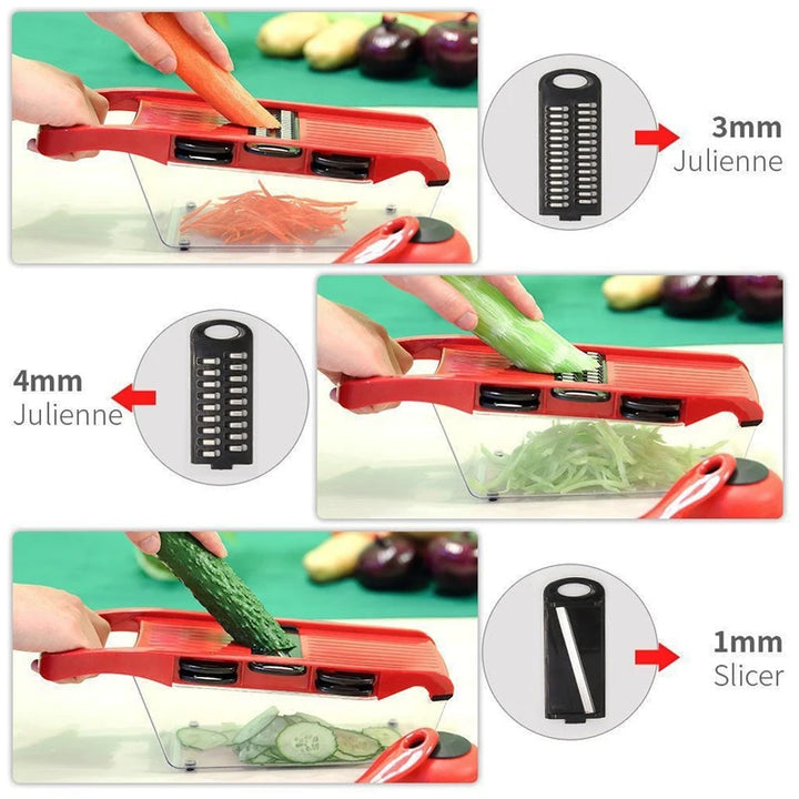 Multifunctional Vegetable Chopper & Slicer – Manual Kitchen Cutter